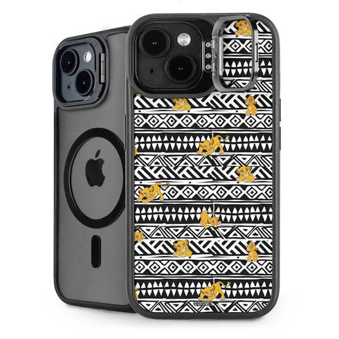 Disney The Lion King Simba Tribal Print iPhone 14 Kickstand Case